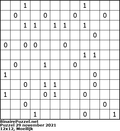 Binaire Puzzel