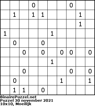 Binaire Puzzel