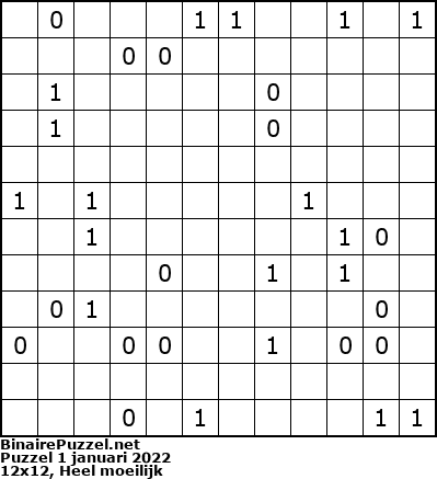 Binaire Puzzel