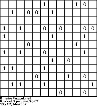 Binaire Puzzel