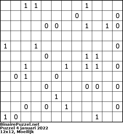 Binaire Puzzel