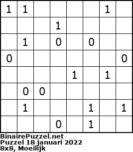 Binaire Puzzel
