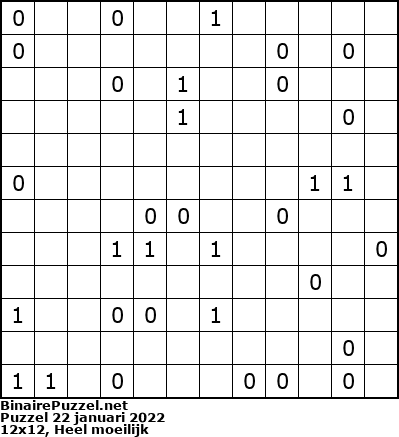 Binaire Puzzel