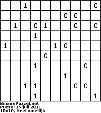 Binaire Puzzel