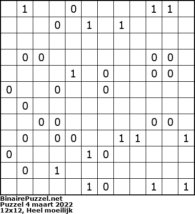 Binaire Puzzel