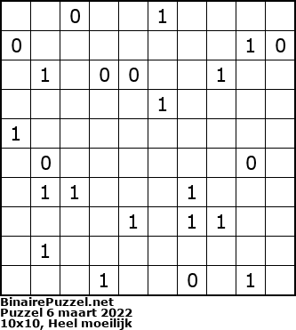 Binaire Puzzel