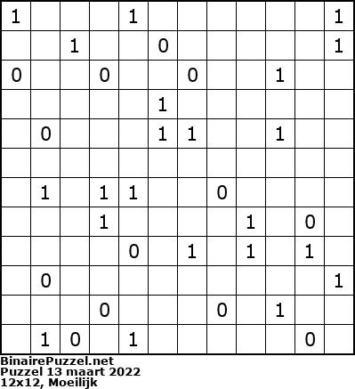 Binaire Puzzel