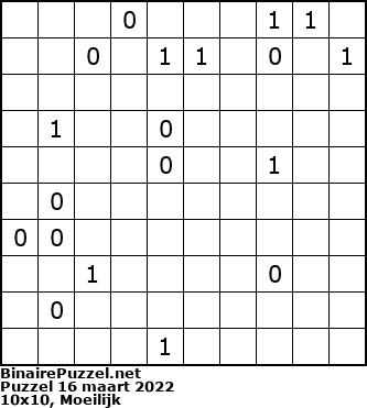 Binaire Puzzel