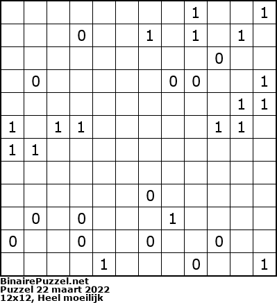 Binaire Puzzel
