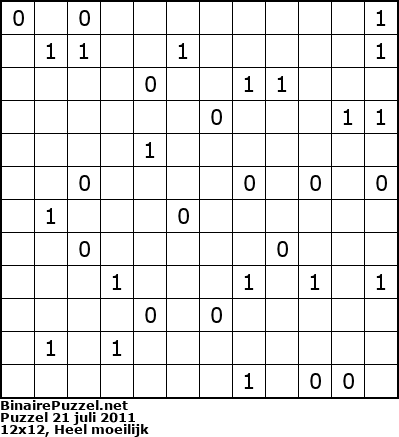 Binaire Puzzel