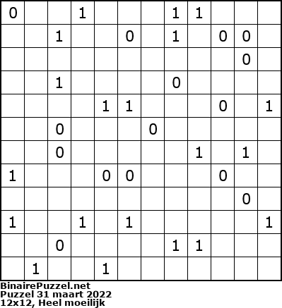 Binaire Puzzel