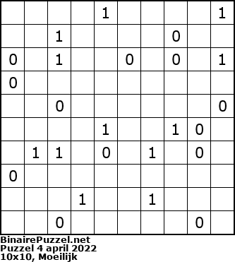 Binaire Puzzel