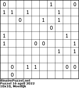 Binaire Puzzel