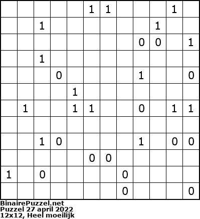 Binaire Puzzel