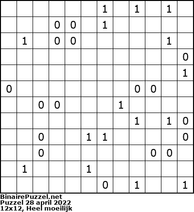 Binaire Puzzel