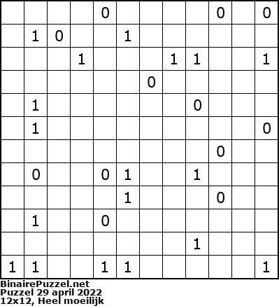 Binaire Puzzel