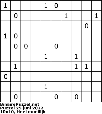 Binaire Puzzel
