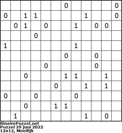 Binaire Puzzel