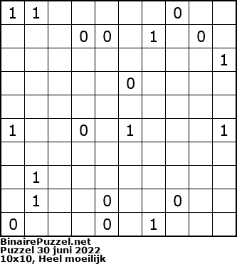 Binaire Puzzel