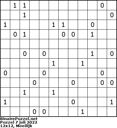 Binaire Puzzel
