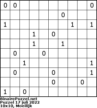 Binaire Puzzel