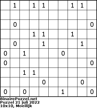 Binaire Puzzel
