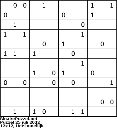 Binaire Puzzel