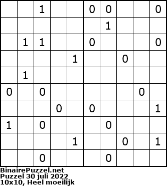 Binaire Puzzel