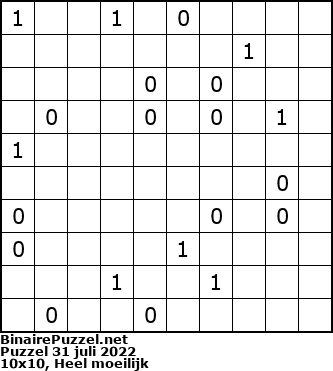 Binaire Puzzel