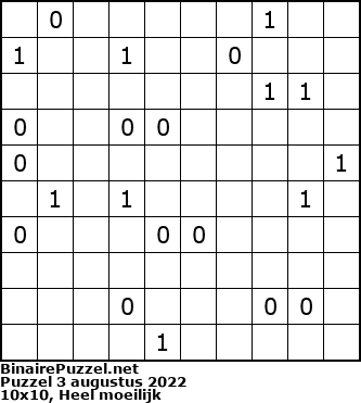 Binaire Puzzel