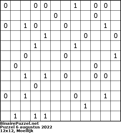 Binaire Puzzel