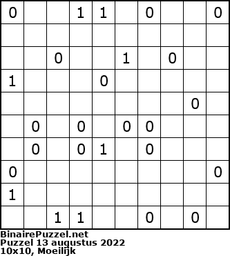 Binaire Puzzel