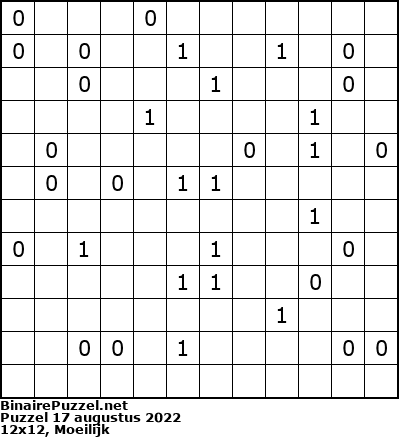 Binaire Puzzel