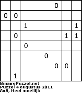 Binaire Puzzel