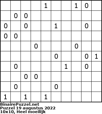 Binaire Puzzel