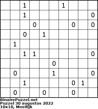 Binaire Puzzel