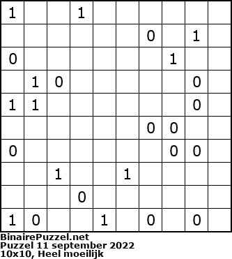 Binaire Puzzel