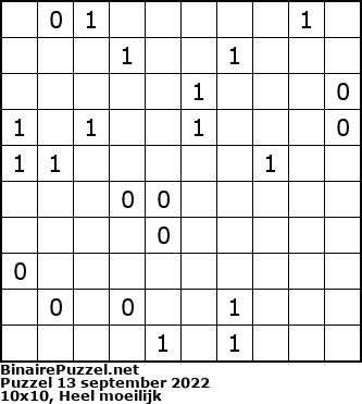 Binaire Puzzel
