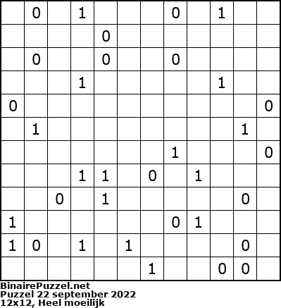 Binaire Puzzel