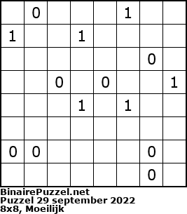 Binaire Puzzel