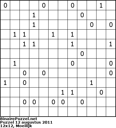 Binaire Puzzel