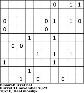 Binaire Puzzel