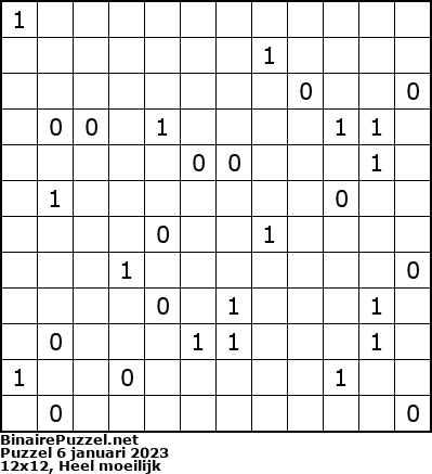 Binaire Puzzel