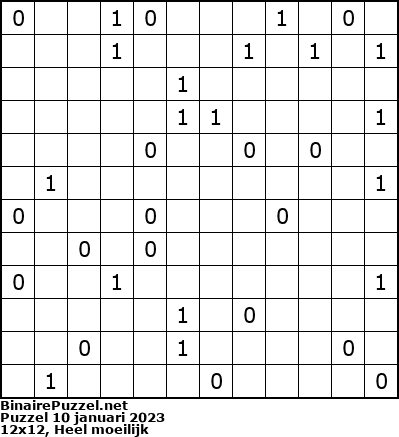 Binaire Puzzel