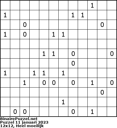Binaire Puzzel