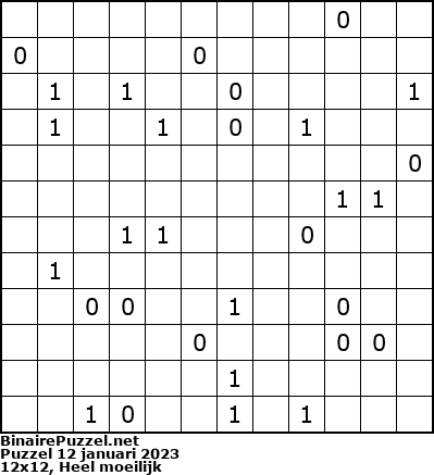 Binaire Puzzel