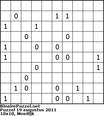 Binaire Puzzel