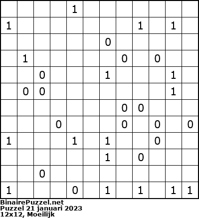 Binaire Puzzel