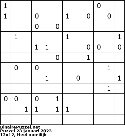 Binaire Puzzel
