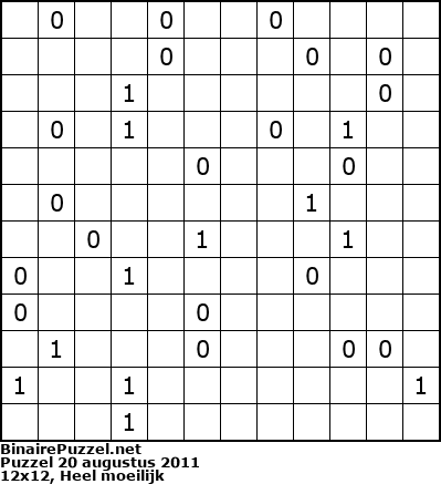 Binaire Puzzel